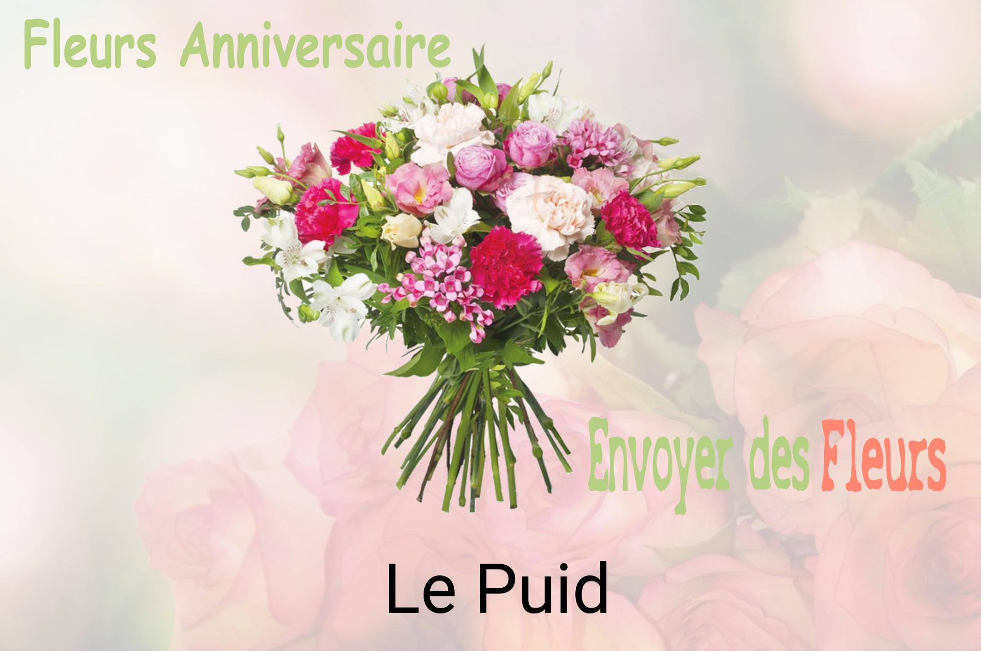Bouquet de fleurs d’anniversaire livré à Le Puid